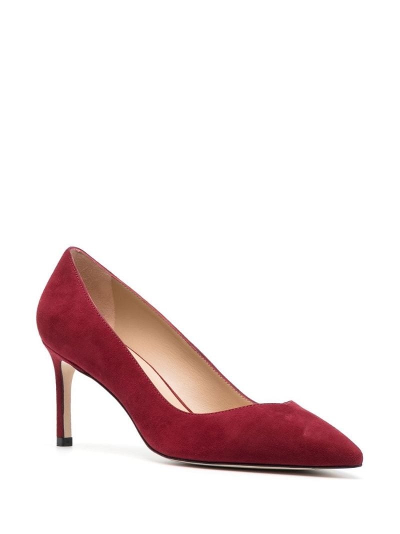 pointed 80mm suede pumps - 4