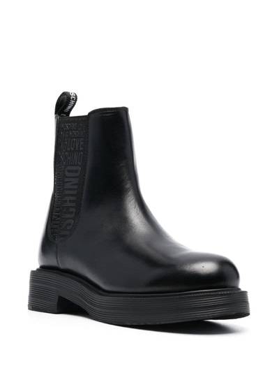 Moschino 40mm logo-tape Chelsea boots outlook