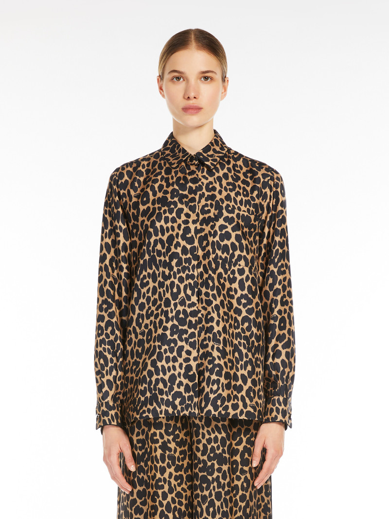 ETNA Printed silk twill shirt 3