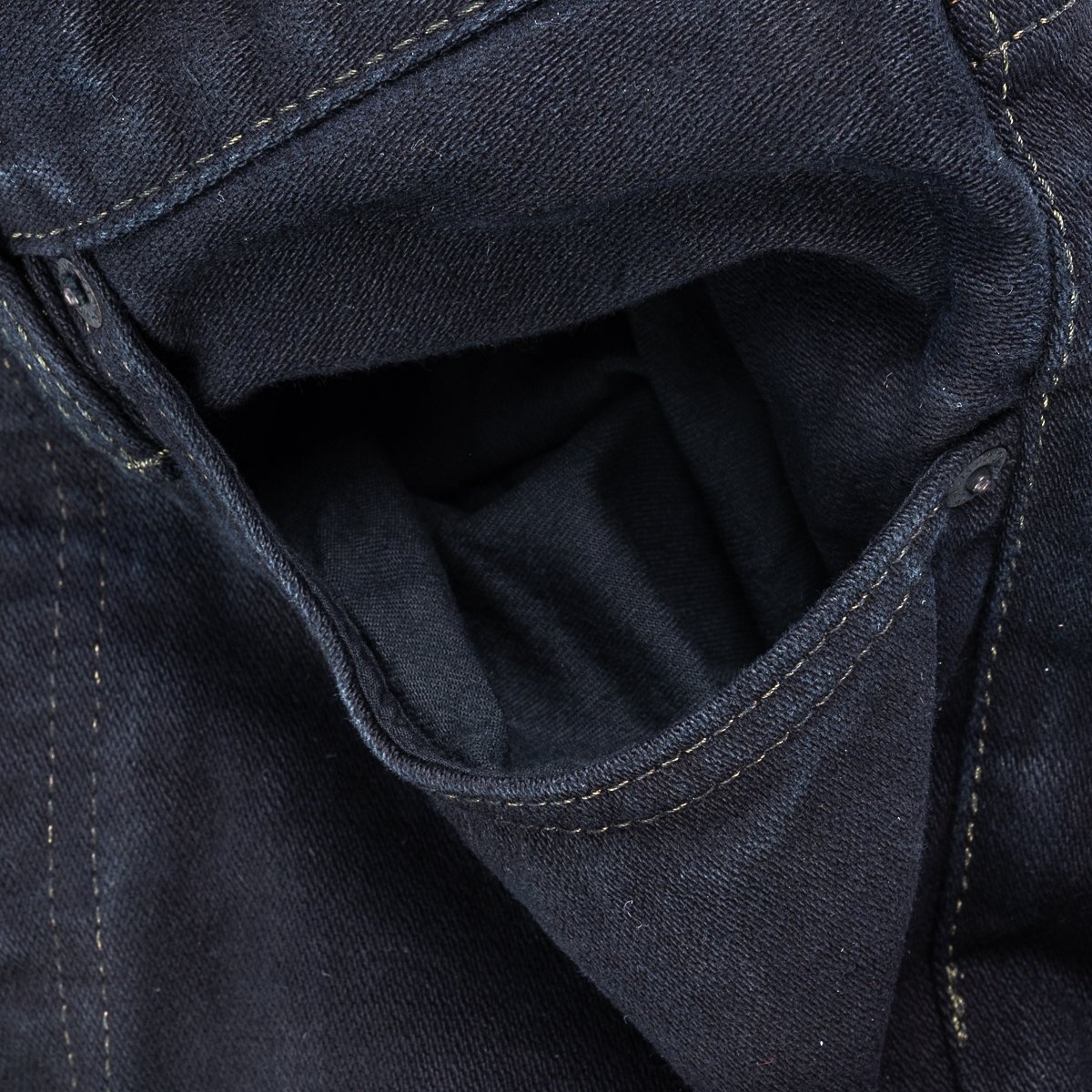 IH-666SBR-14od 14oz Broken Twill Selvedge Denim Slim Straight Cut Jeans - Indigo Overyded Black - 13