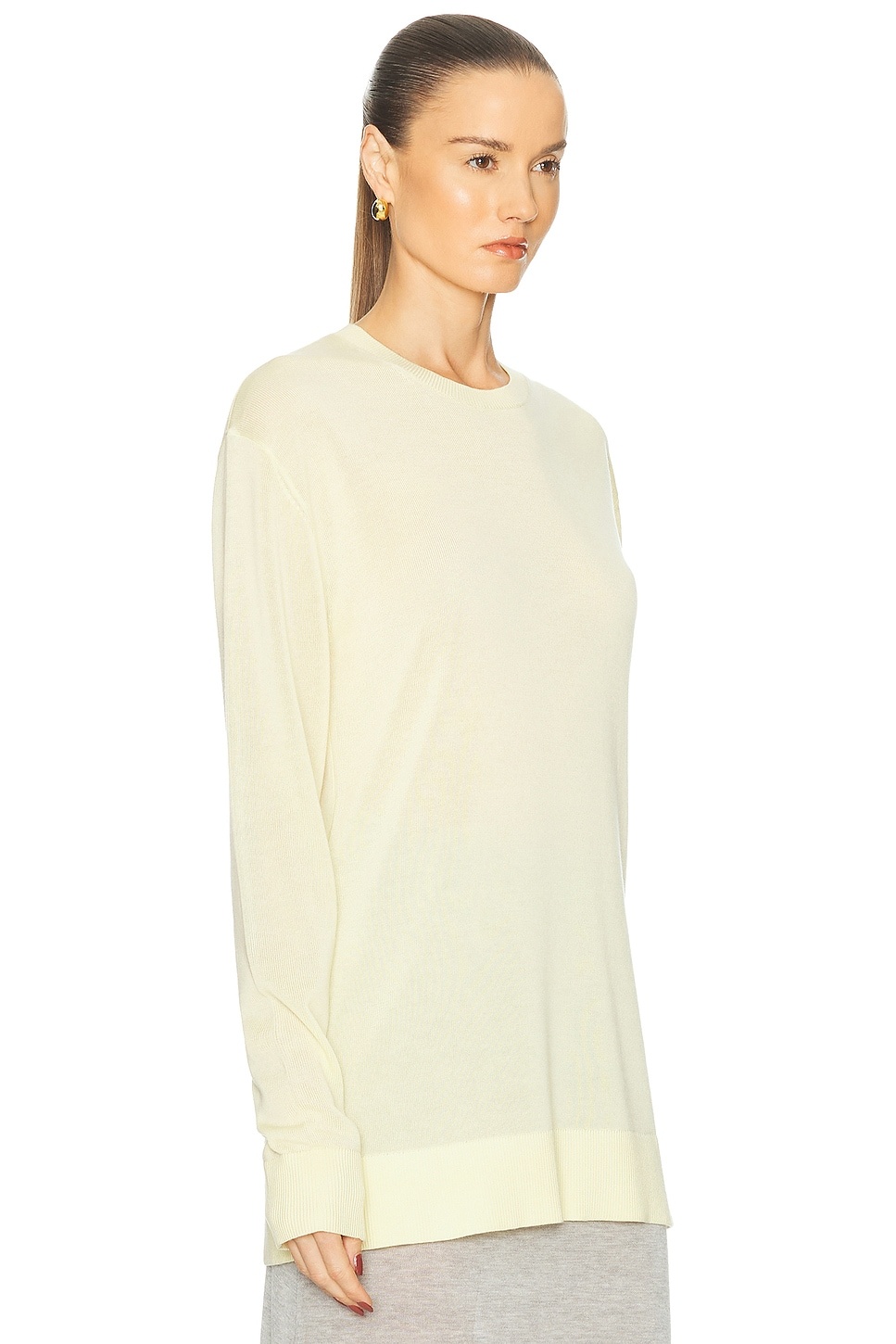 Long Sleeve Tee Knit Sweater - 2