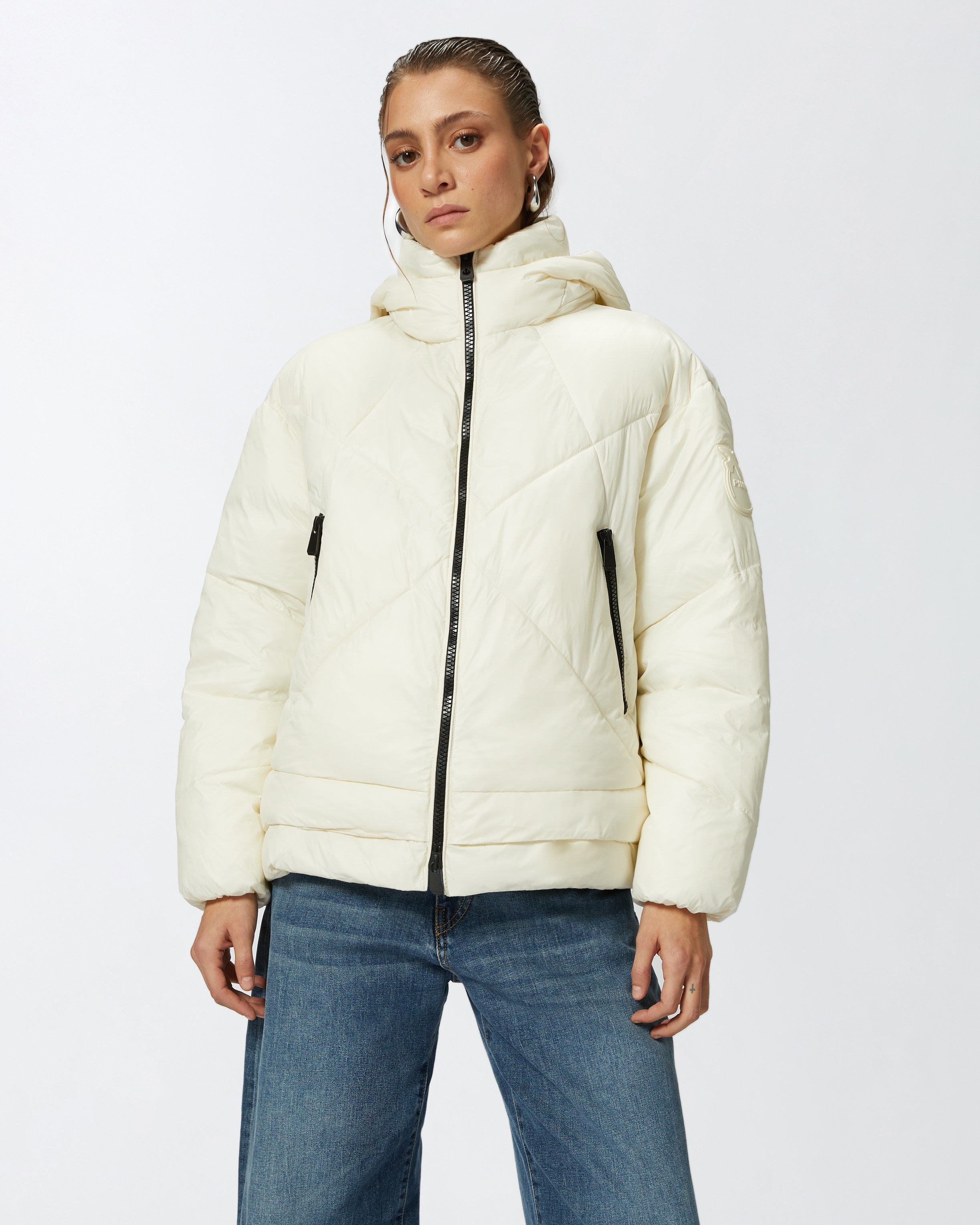 TECHNICAL CANVAS PADDED PUFFER WITH HOOD - 2