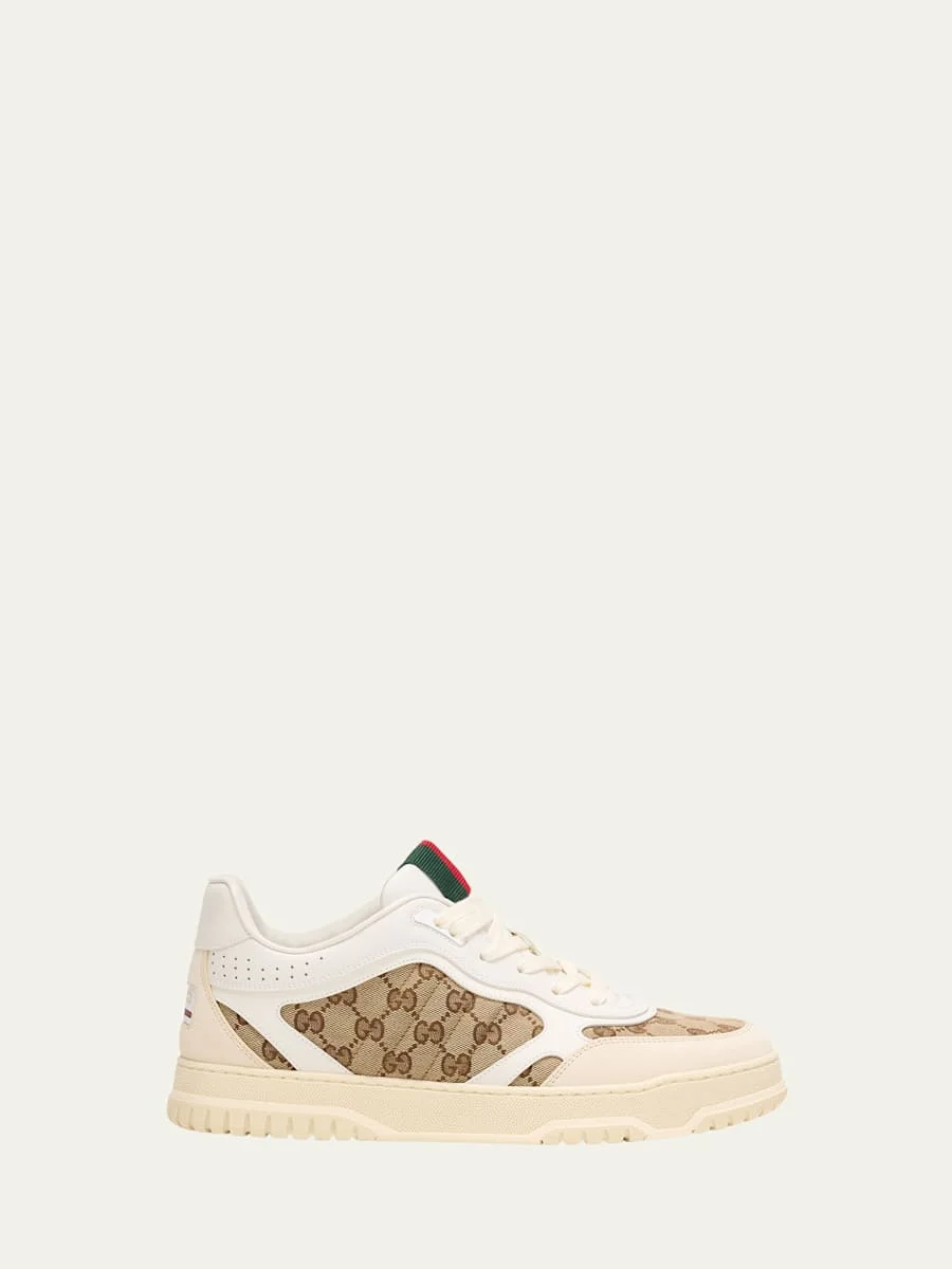 Men's Re-Web GG Supreme Canvas and Leather Sneakers - 1