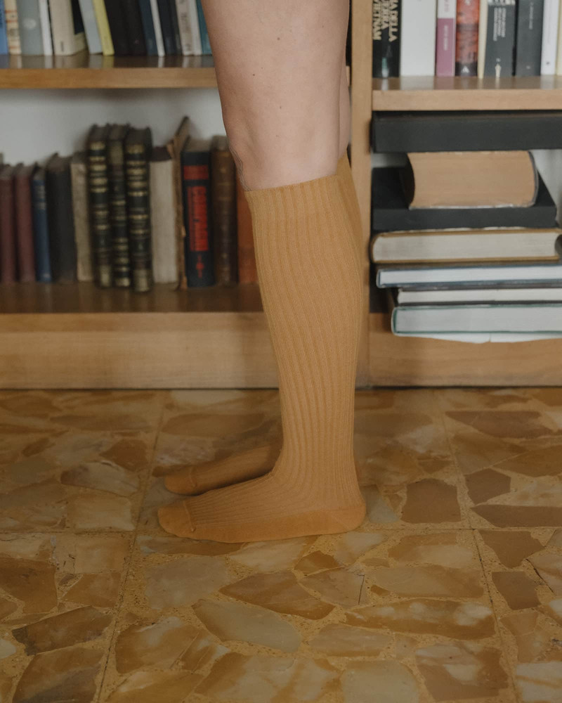 Rib Knee Socks - Organic Cotton Rib 3