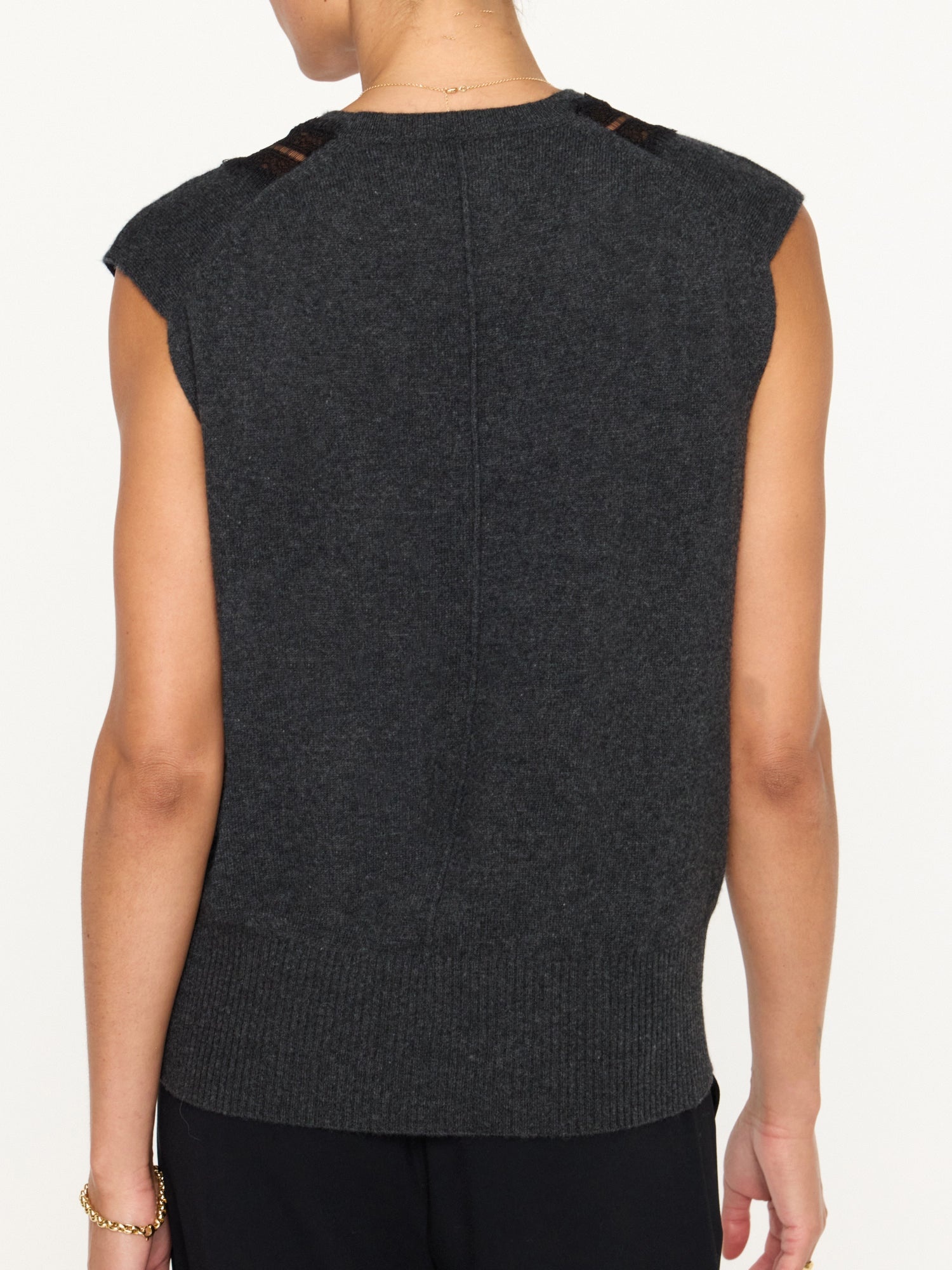 The Isla Lace V Neck Vest - 5