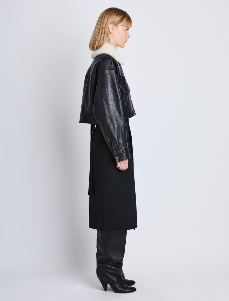 Judd Jacket With Shearling Collar in Leather 4