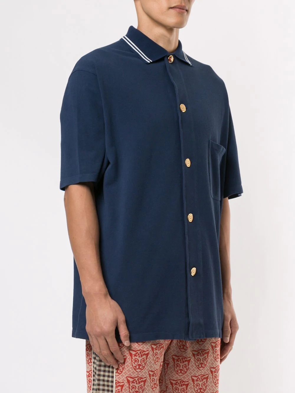 cotton piquet polo shirt - 3