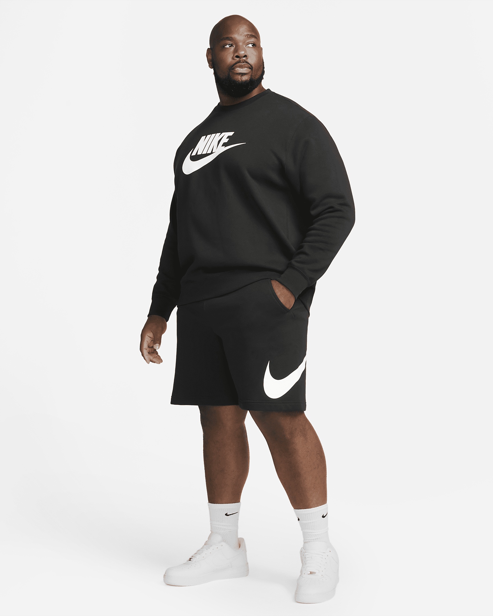 Nike Sportswear Club Fleece Men's Graphic Crew - 8