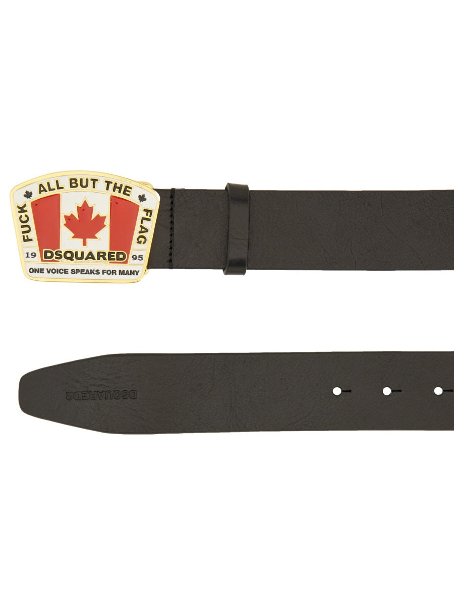 "Canadian Flag" License Plate Belt - 2