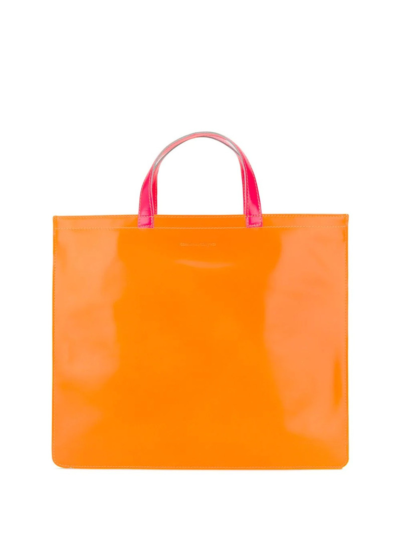 colour-block tote bag 1