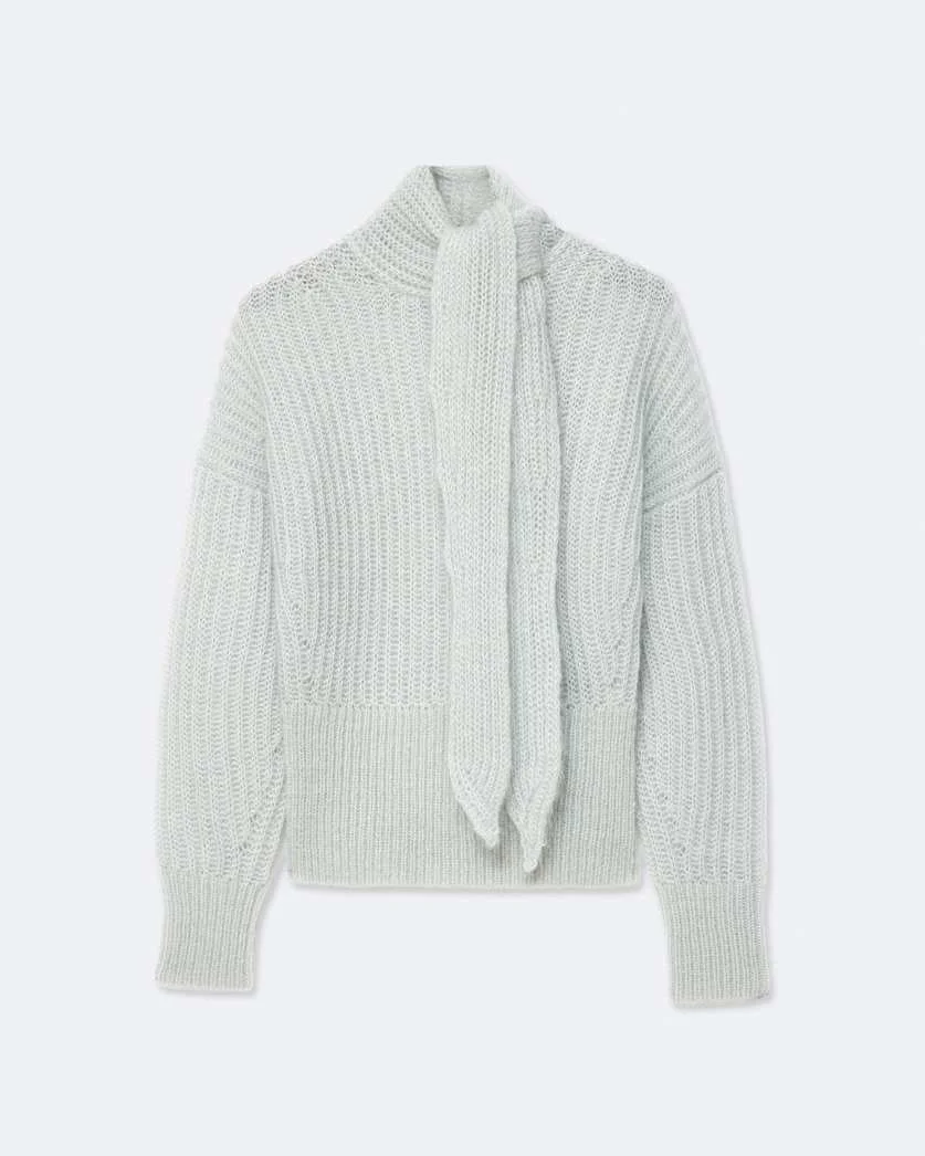 ETTY BOW-DETAIL KNITTED SWEATER - 1