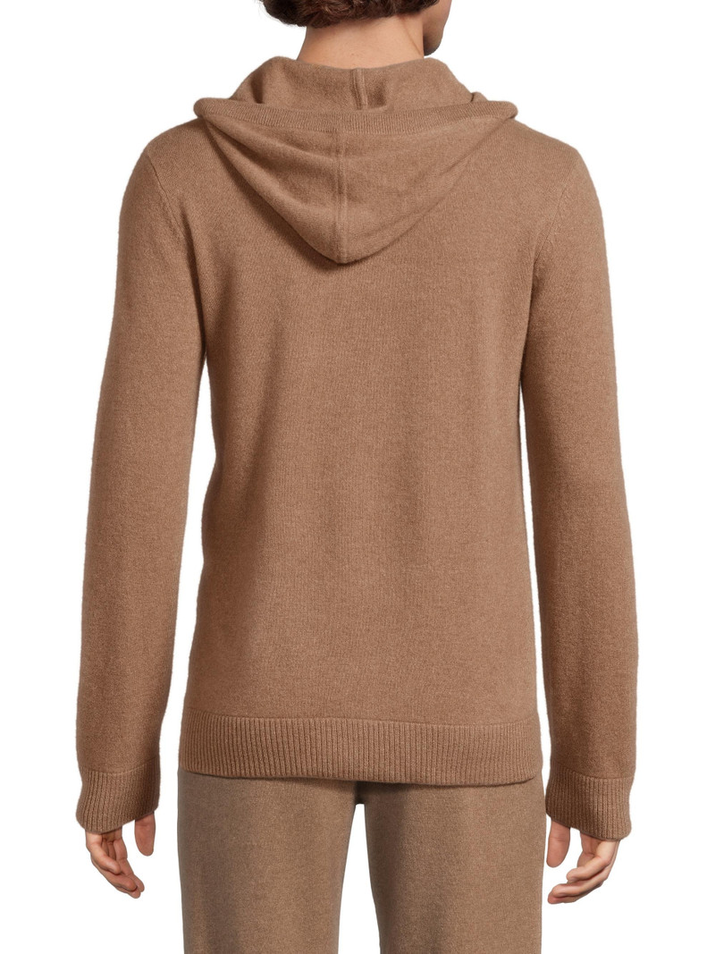Men's Cashmere Hooded Pullover - Camel 5
