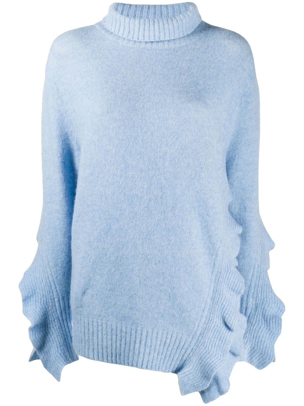 ruffled turtleneck jumper - 1