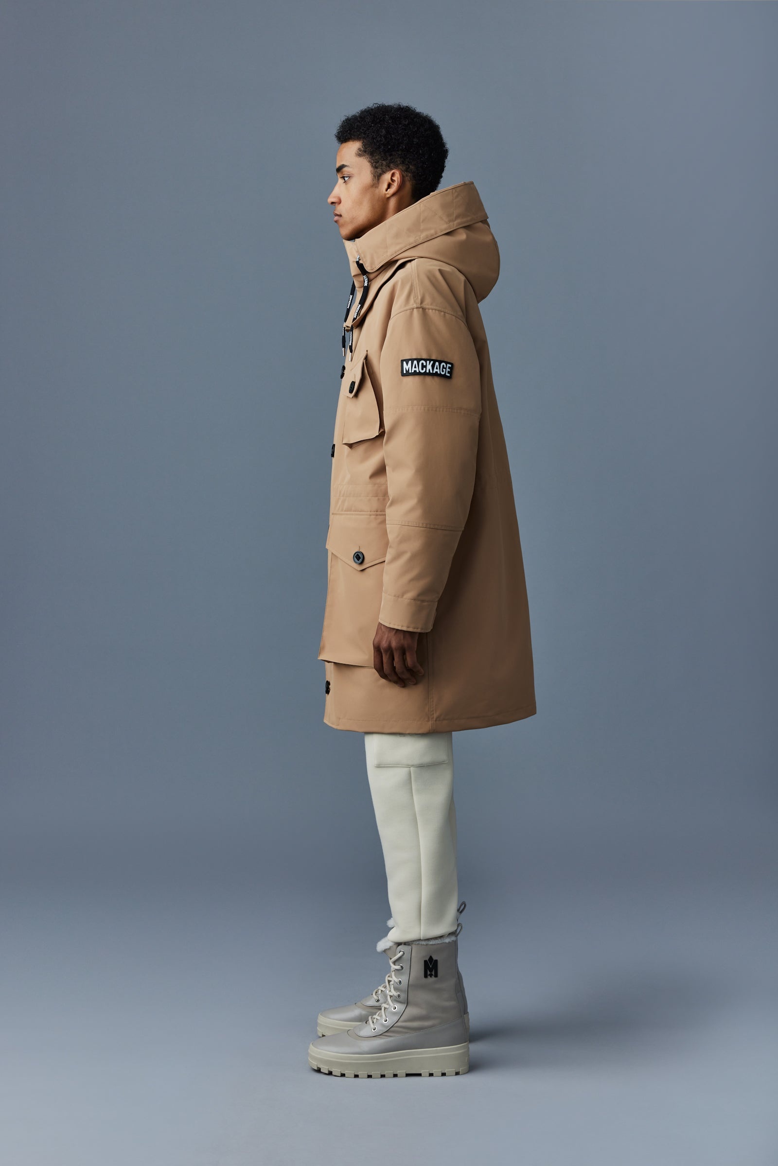 HARLEM Bonded Tech down parka with hood - 4