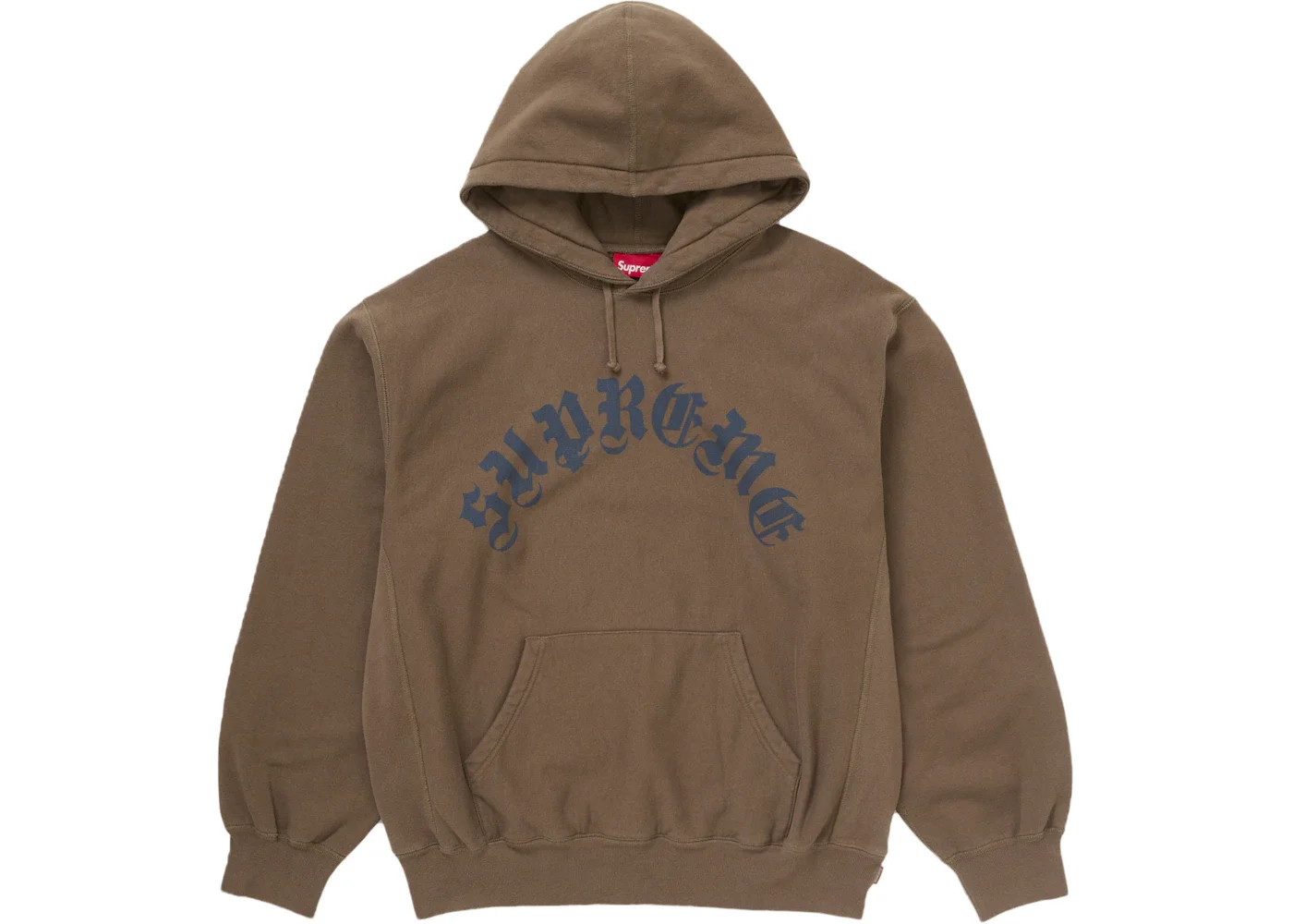 Supreme Printed Arc Hooded Sweatshirt Dusty Brown - 1