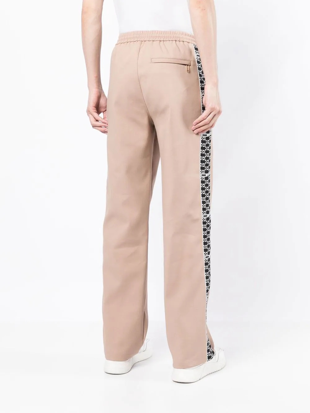 monogram band track pants - 4