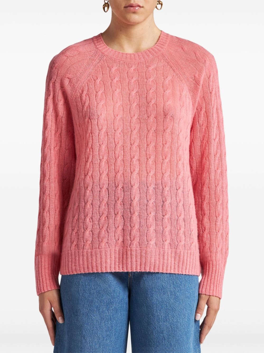 cable-knit cashmere jumper - 2