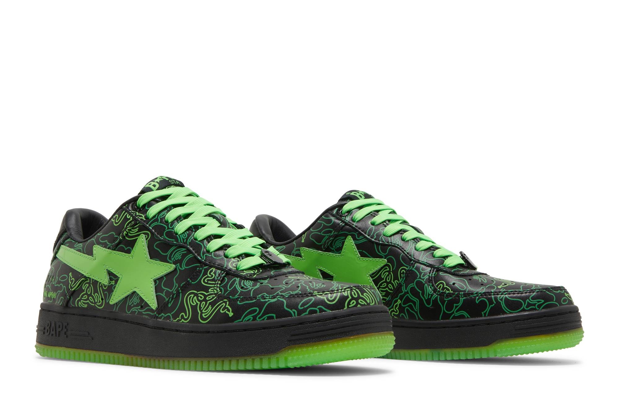 Razer x Bapesta Low M2 'Neon Camo' - 8