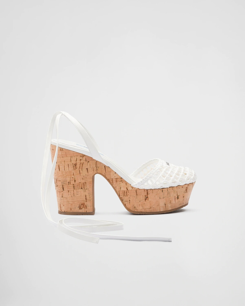 Raffia wedge sandals 1
