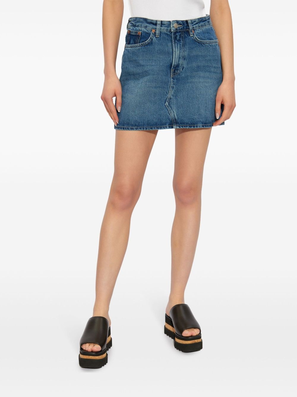 organic cotton denim skirt - 3