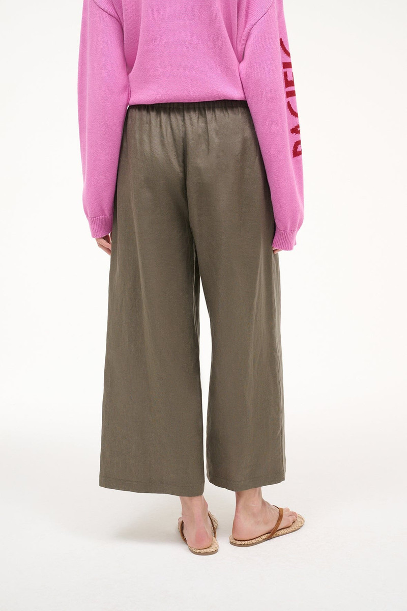 STAUD MATEO LINEN PANT THYME 4