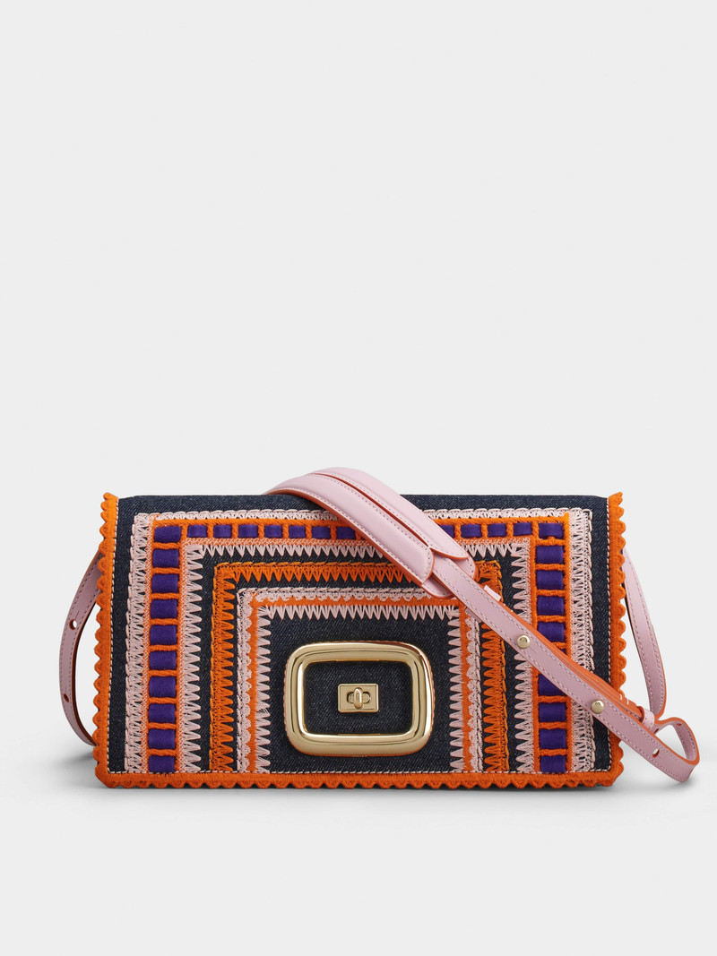 Viv' Choc Funky Bag in Denim 1