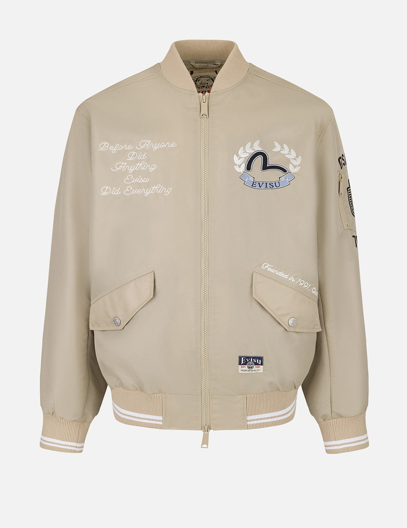 EVISU Golf Godhead Print Relax Fit Bomber Jacket outlook