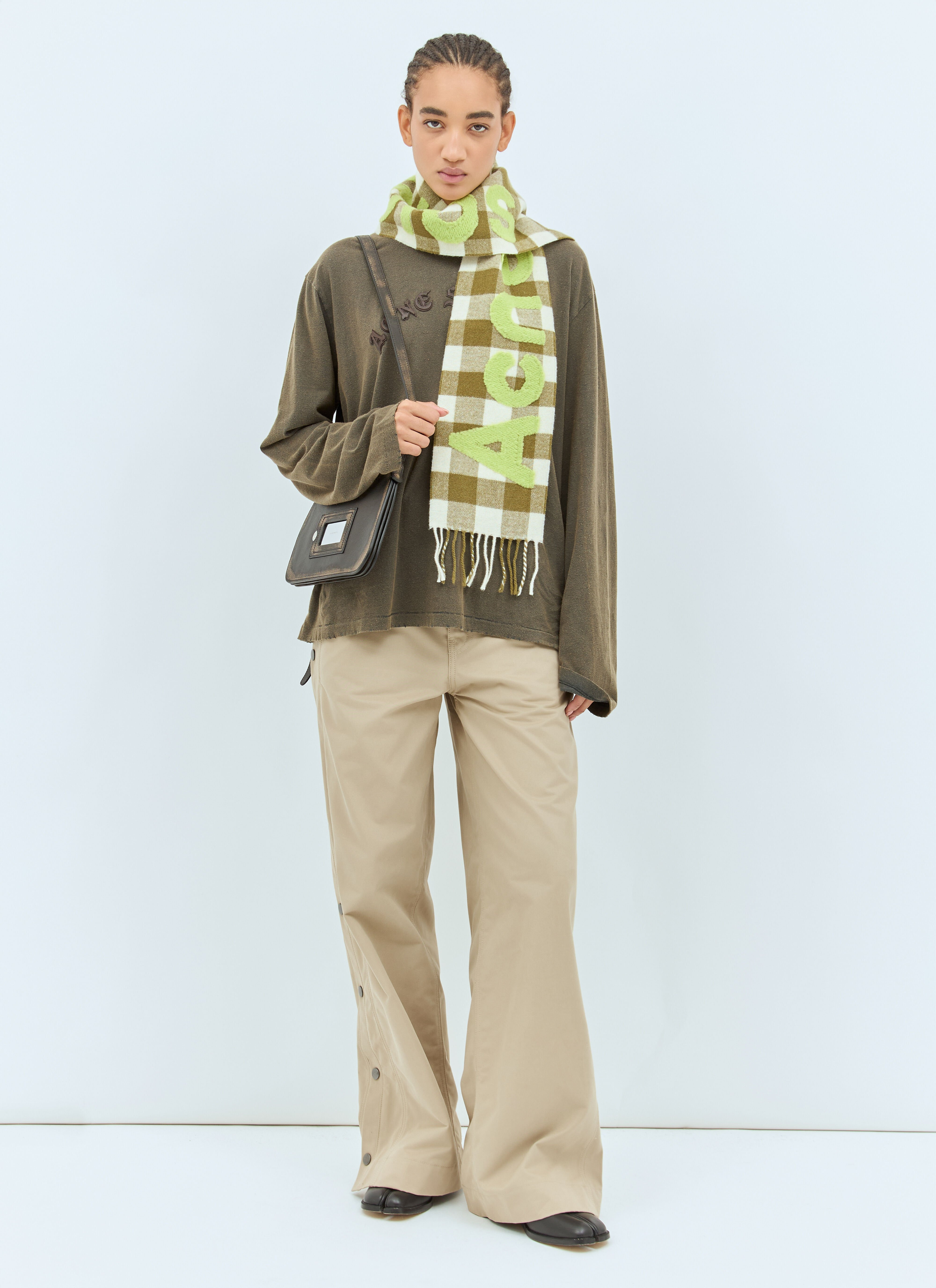 Narrow Check Logo Scarf - 2
