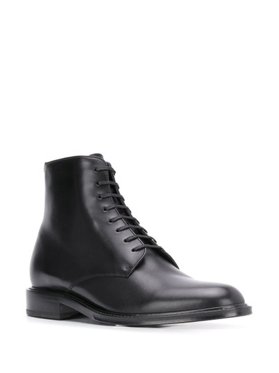 SAINT LAURENT Army laced ankle boots outlook