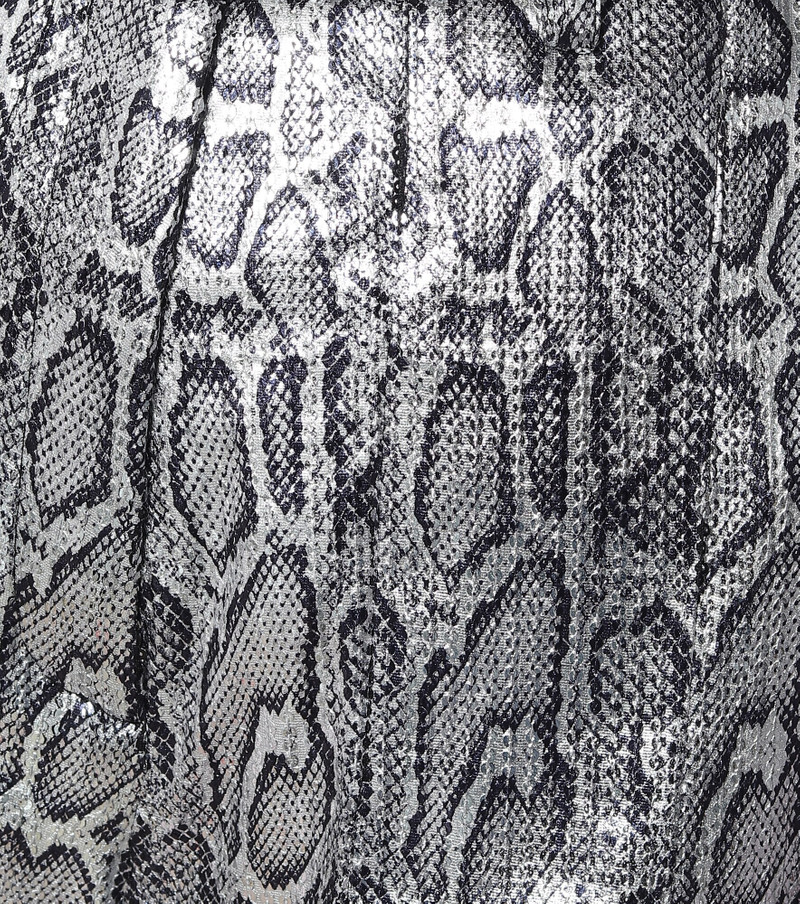 Snake-effect high-rise pants 4