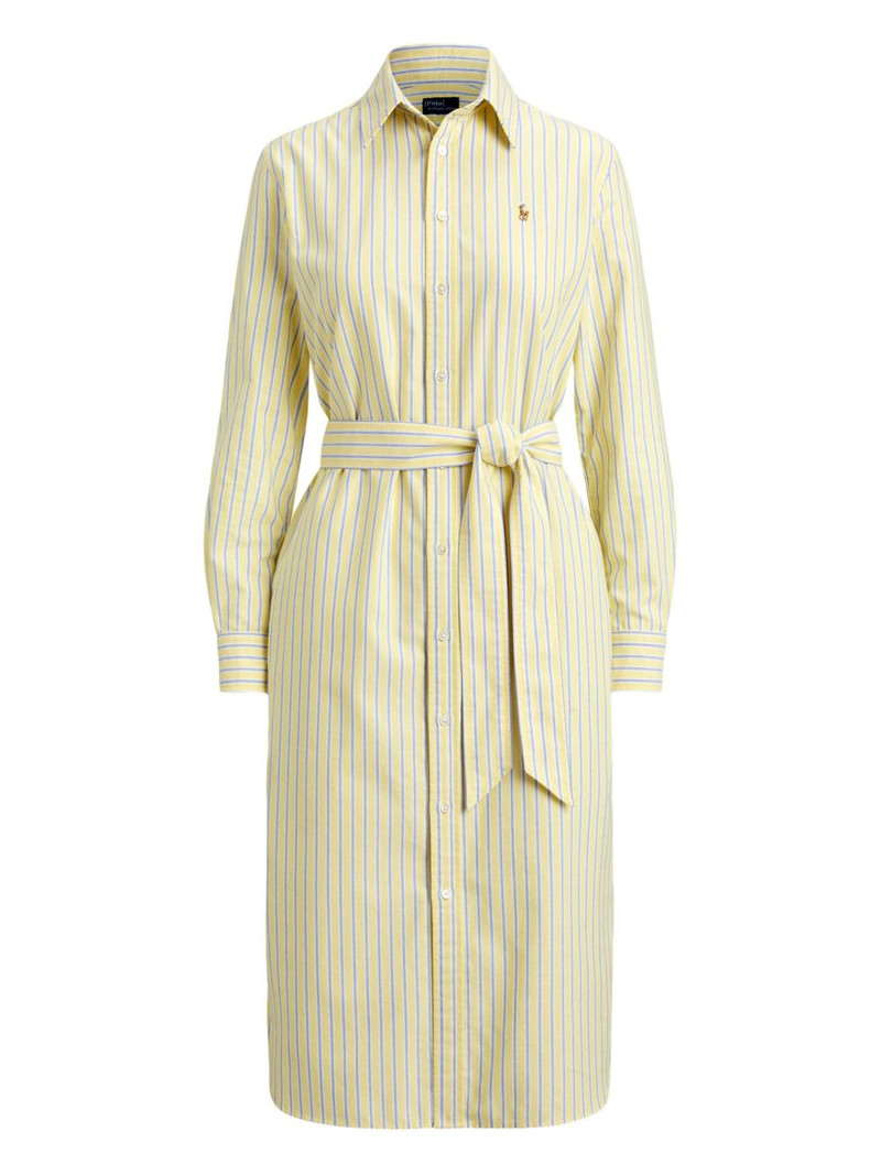 striped belted shirt dress 1