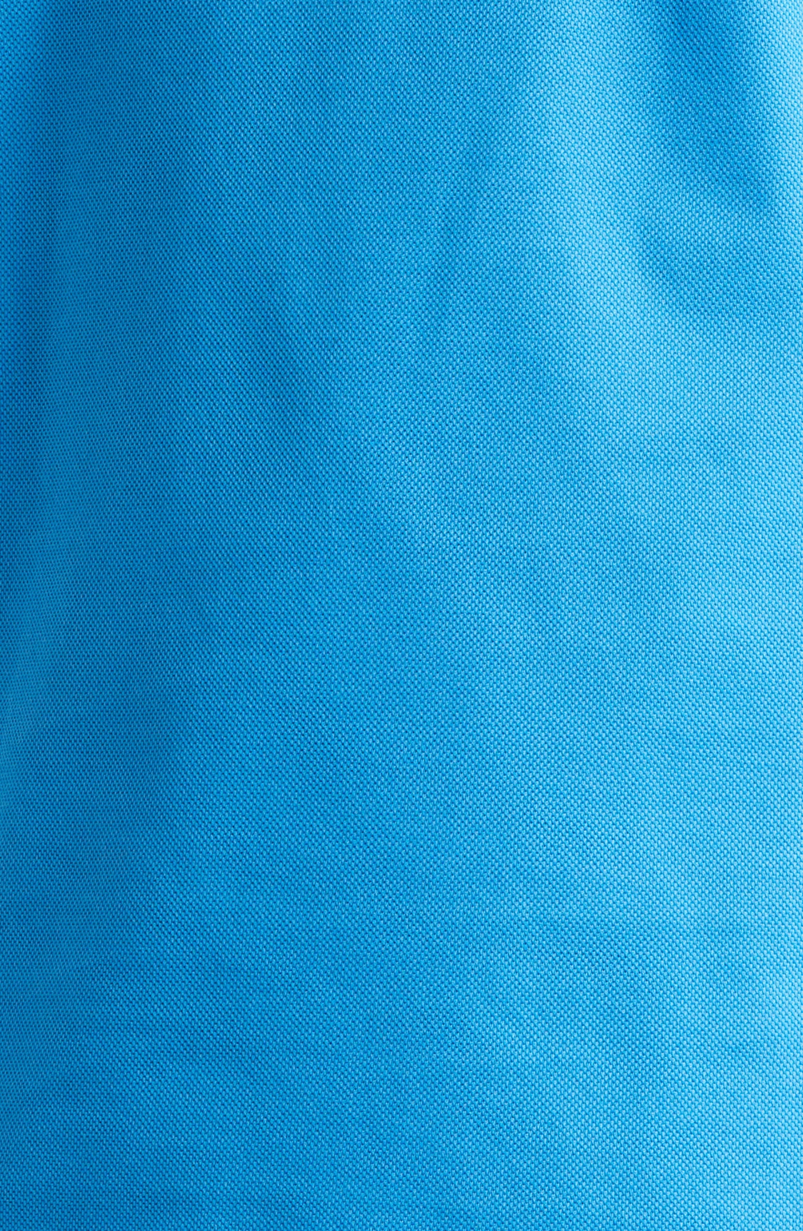 Versace Tipped Embroidered Medusa Cotton Piqué Polo in Bright Dv Blue at Nordstrom - 6