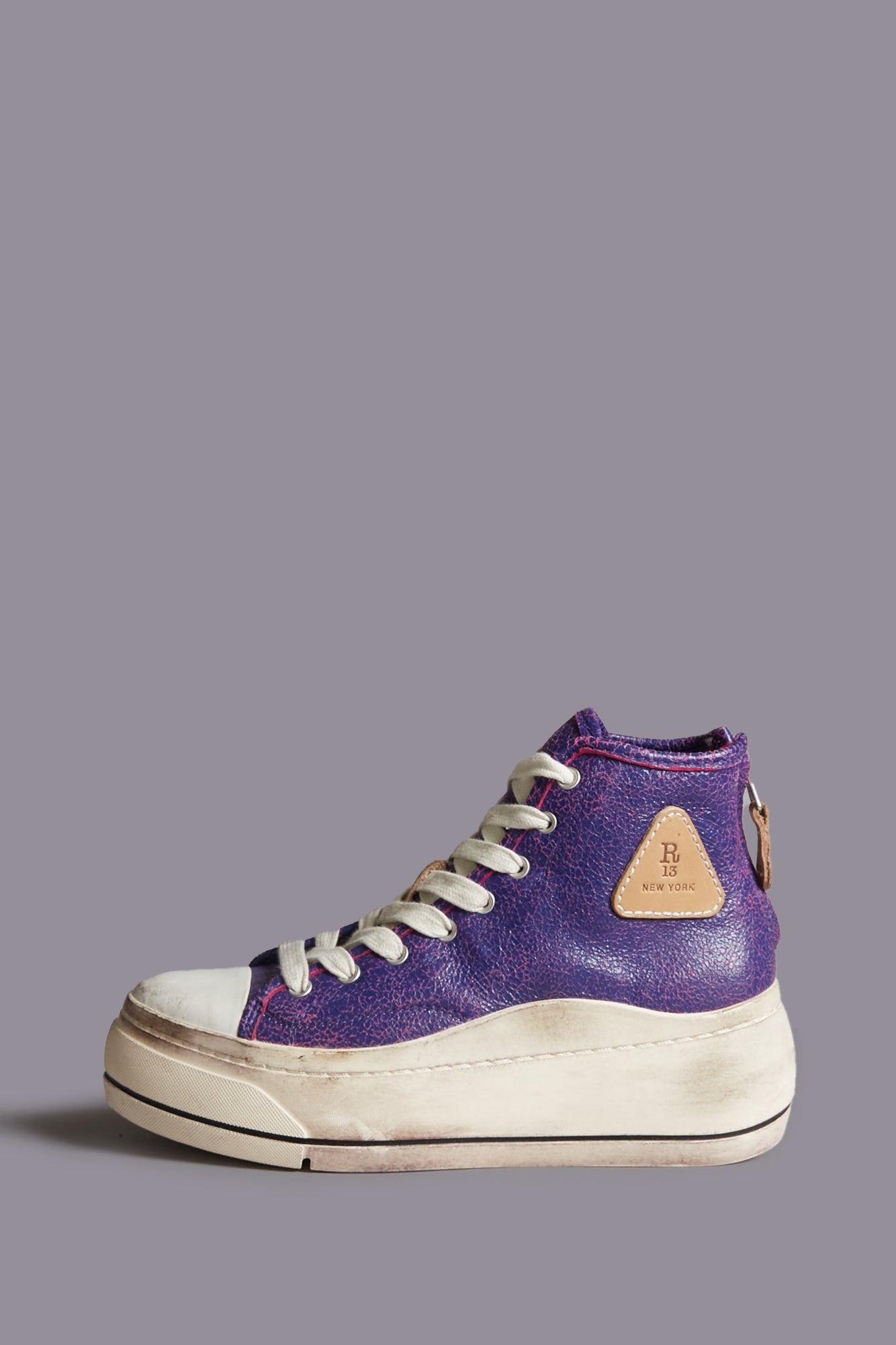 KURT HIGH TOP SNEAKER - PURPLE / PINK - R13 - 5