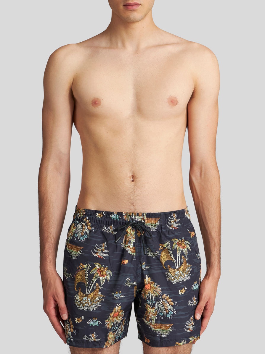 FIGURATIVE PATTERN SWIM SHORTS - 2