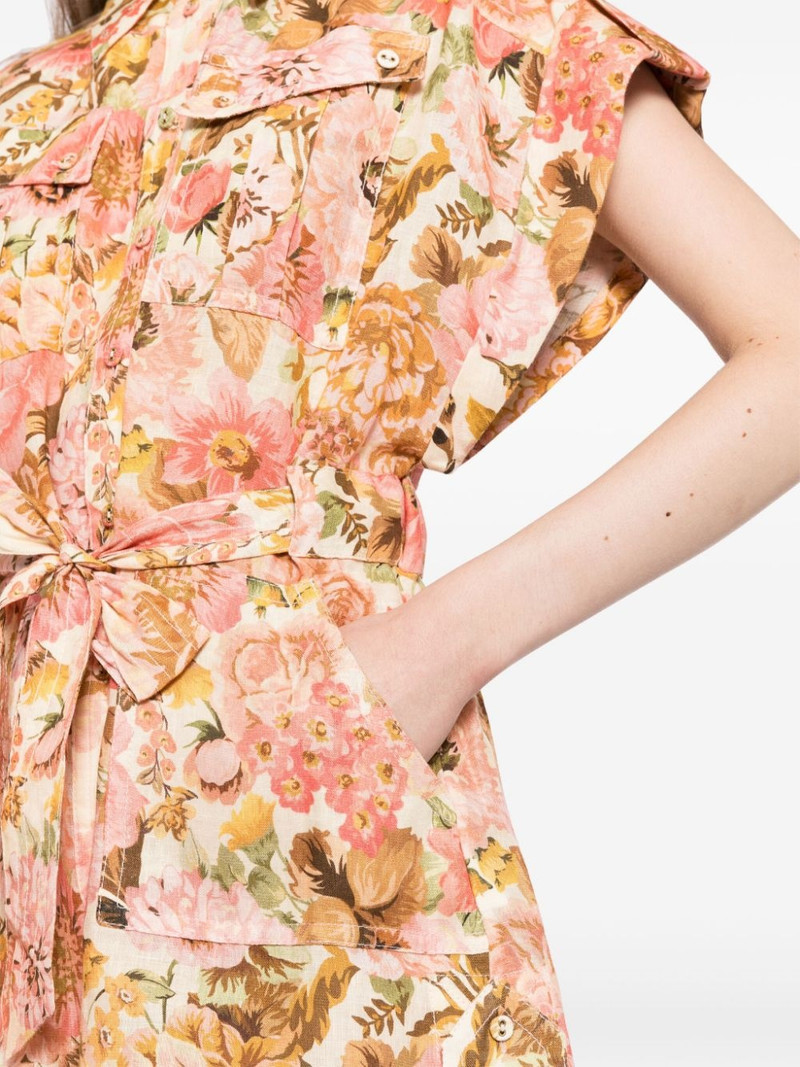floral-print linen playsuit 5