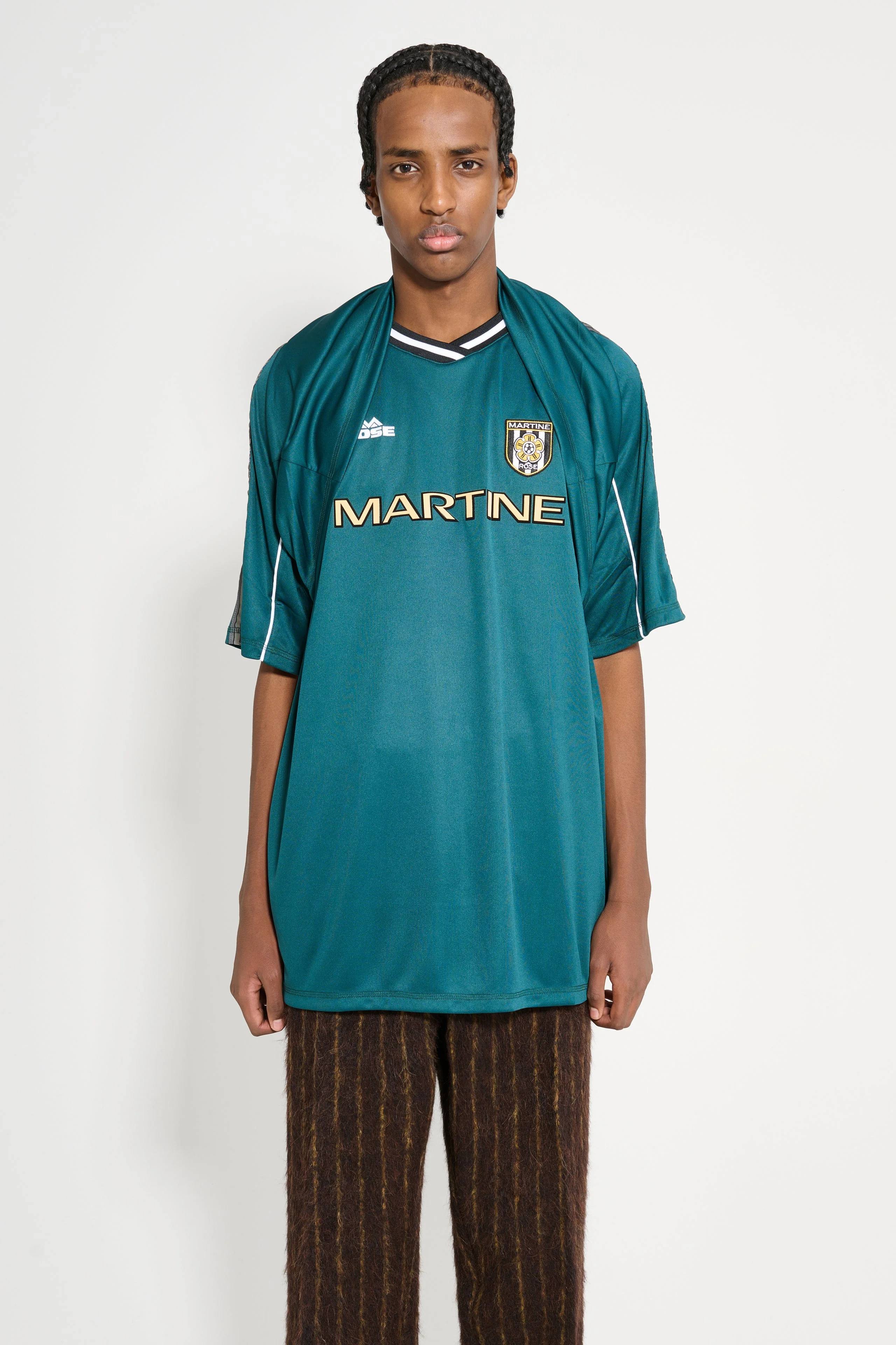 MARTINE ROSE CELEBRATION FOOTBALL TOP GREEN - 1