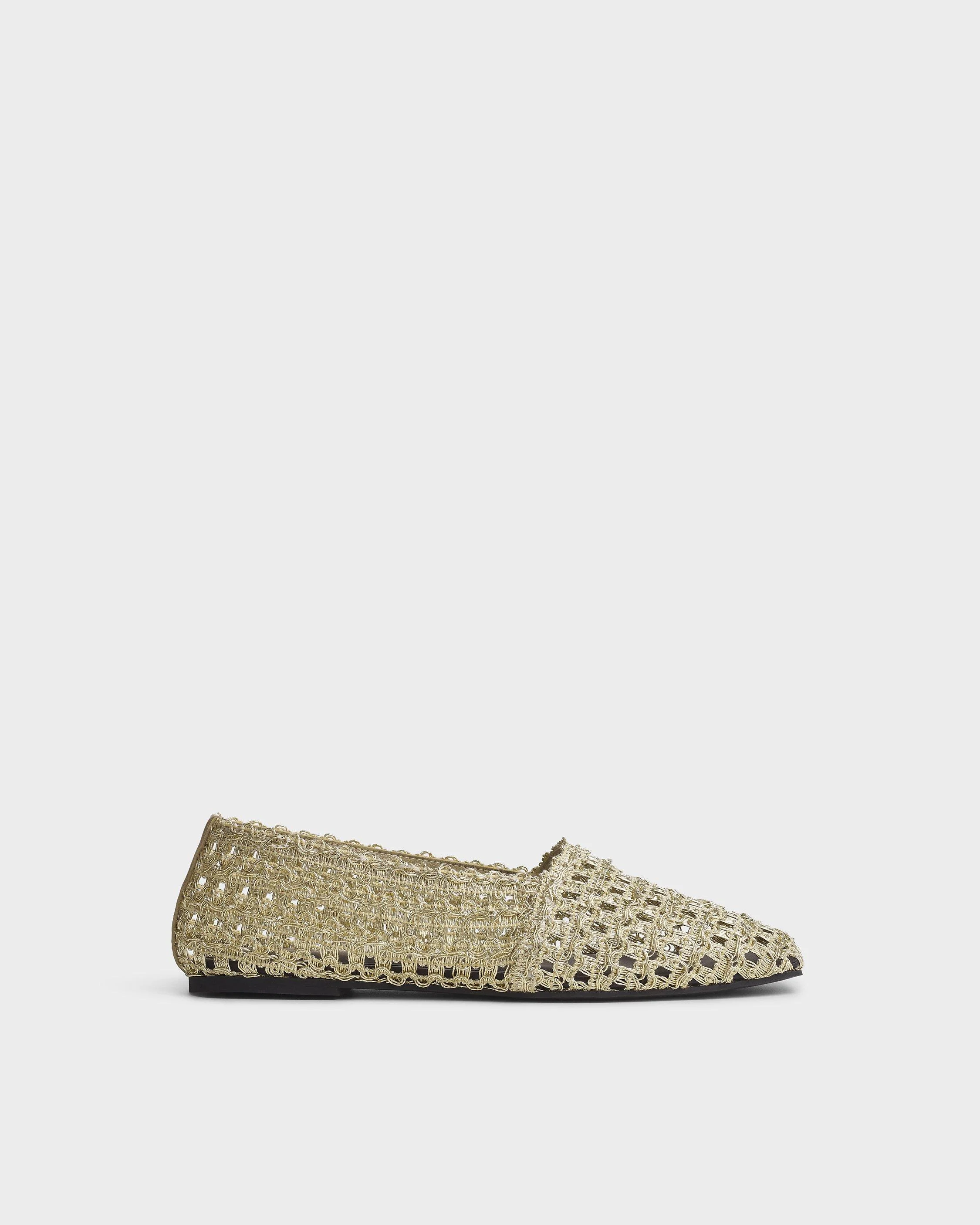 Emma Woven Mesh Flats - 1