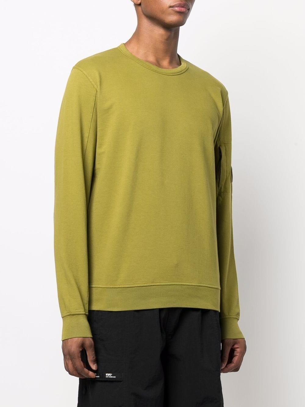 sleeve-pocket cotton sweatshirt - 3