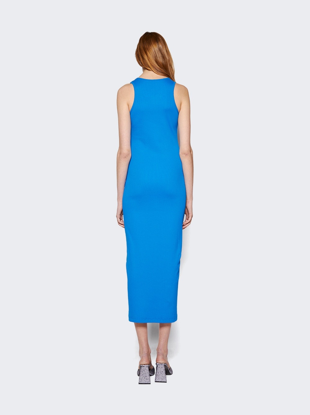 Ribbed Tank Dress Moroccan Blue - 5