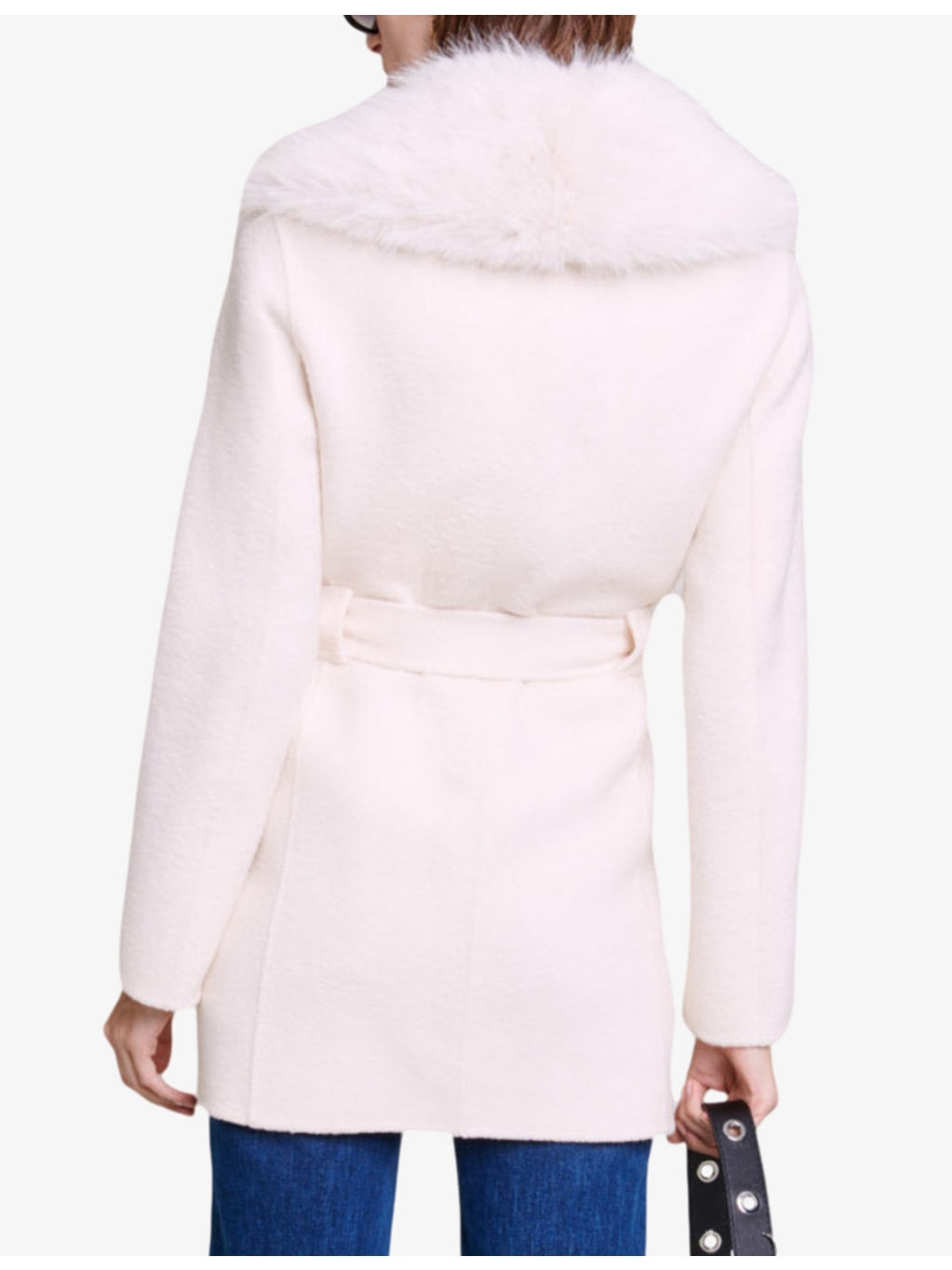 Galaxyo belted-waist wool-blend coat - 4