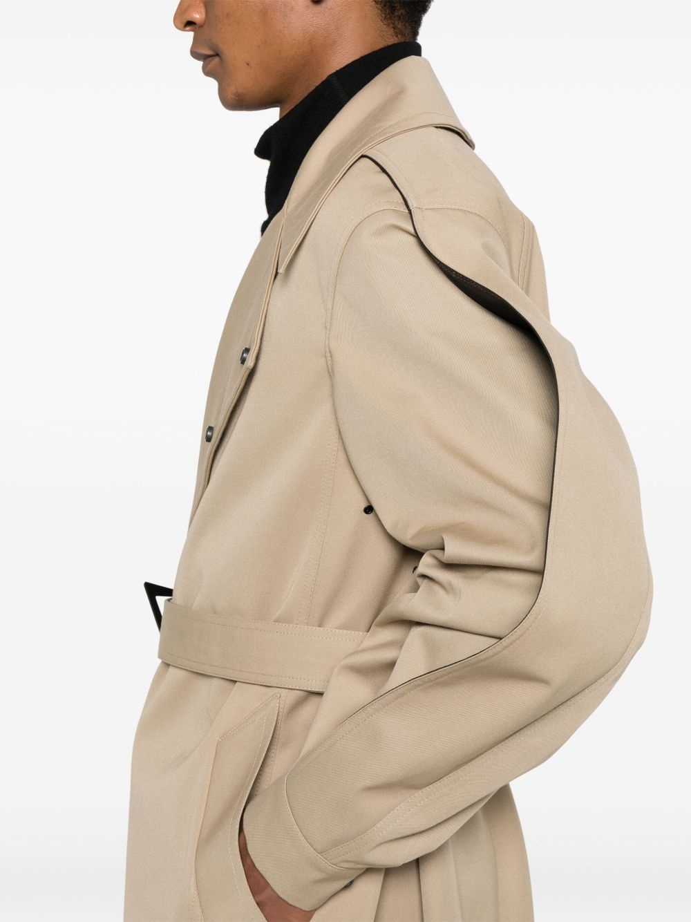 belted trench coat - 5