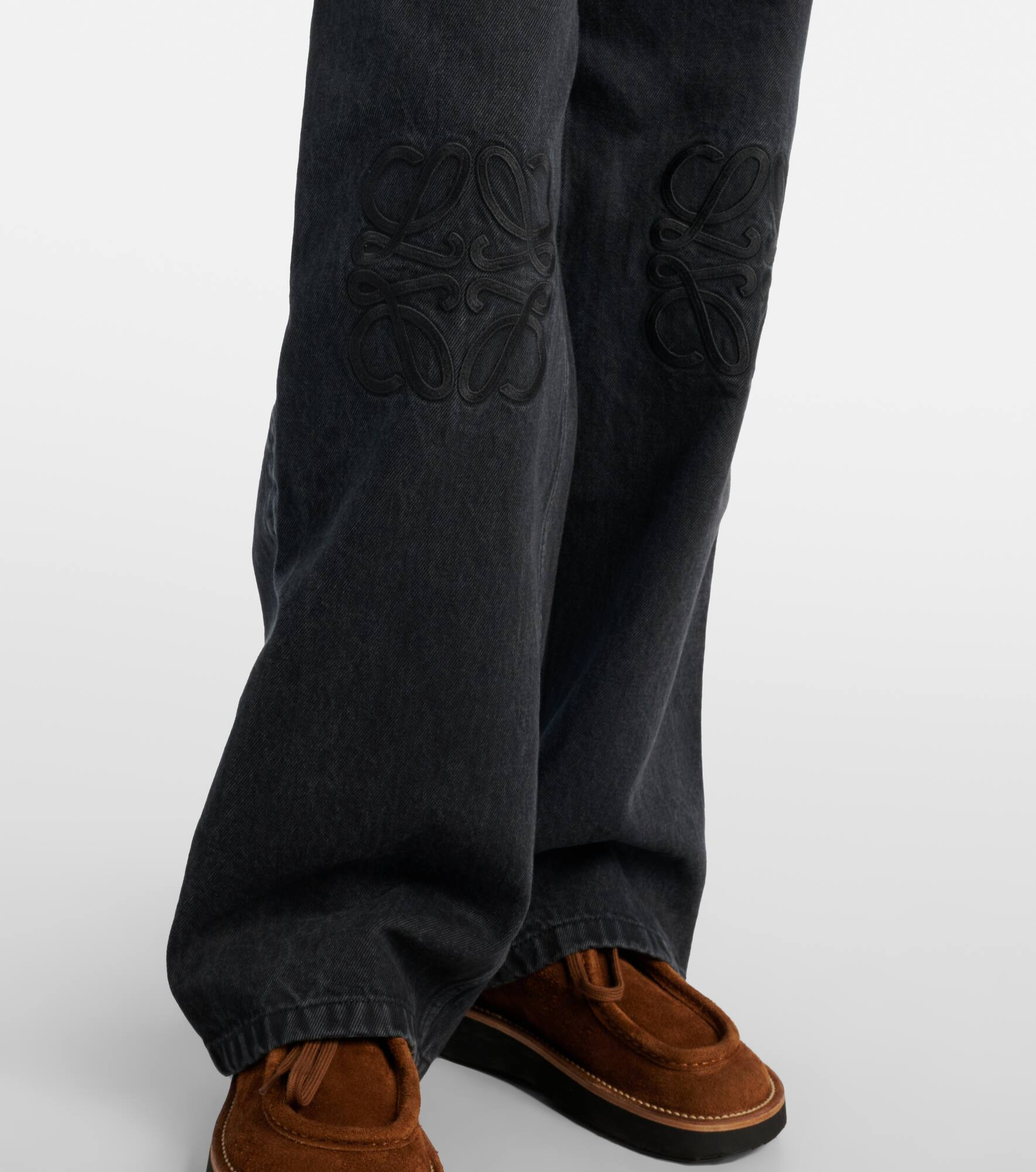 Anagram wide-leg jeans - 5