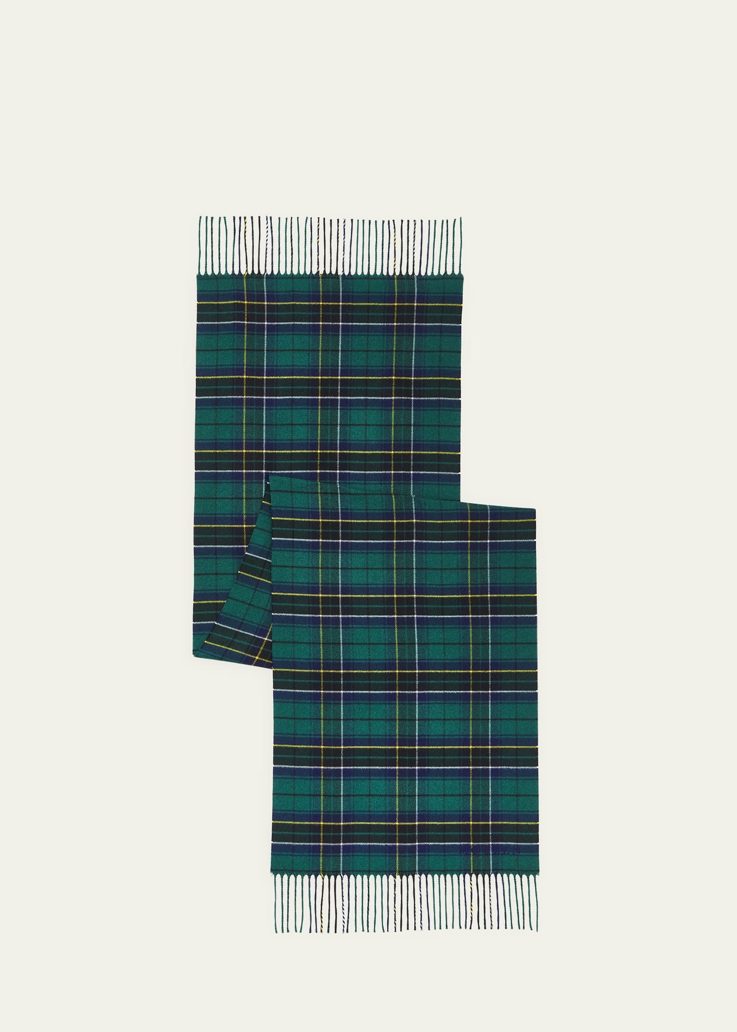 Silk & Cashmere Tartan Scarf - 3