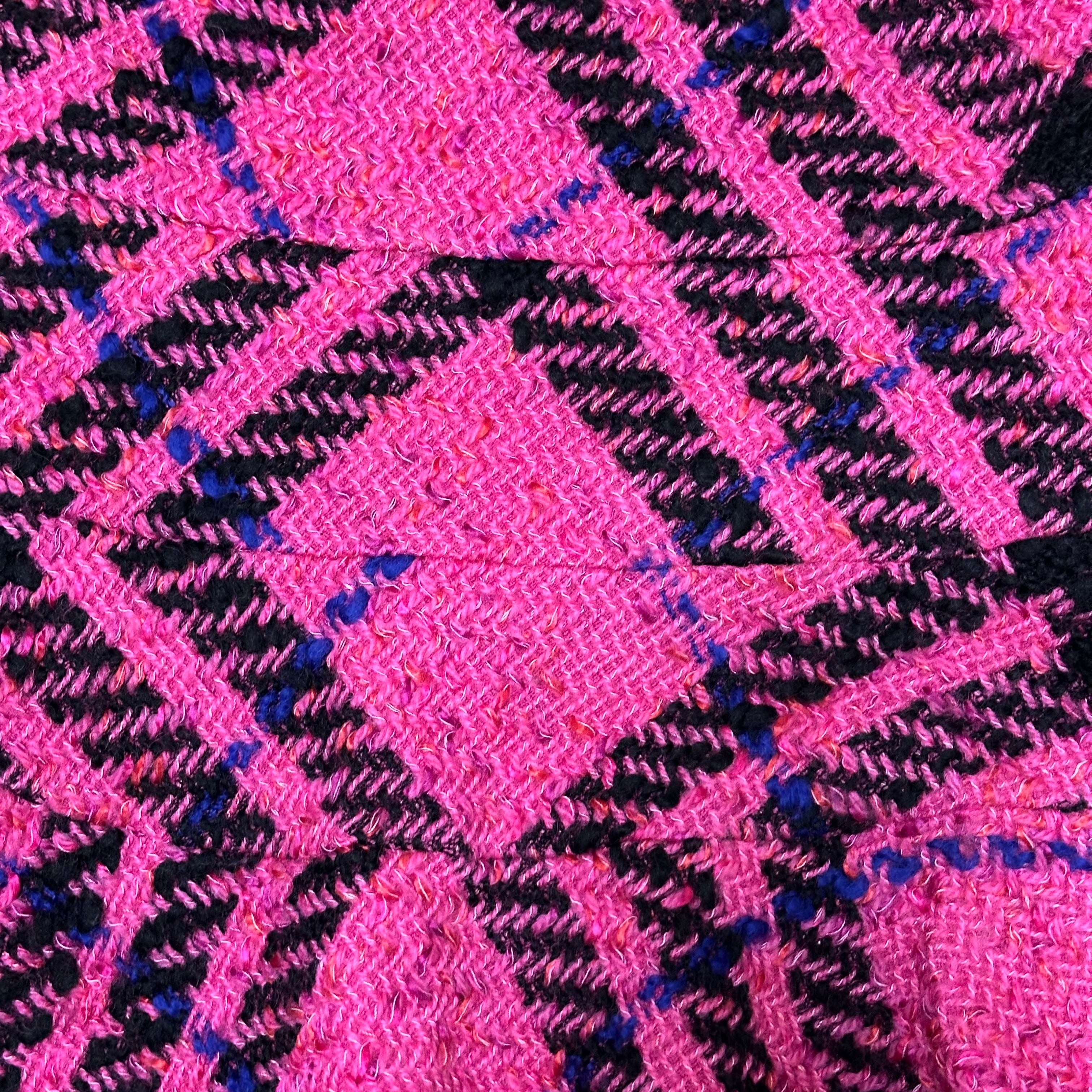 JUNYA WATANABE Fall Winter 2001 Check Tweed Flared Midi Skirt - 4
