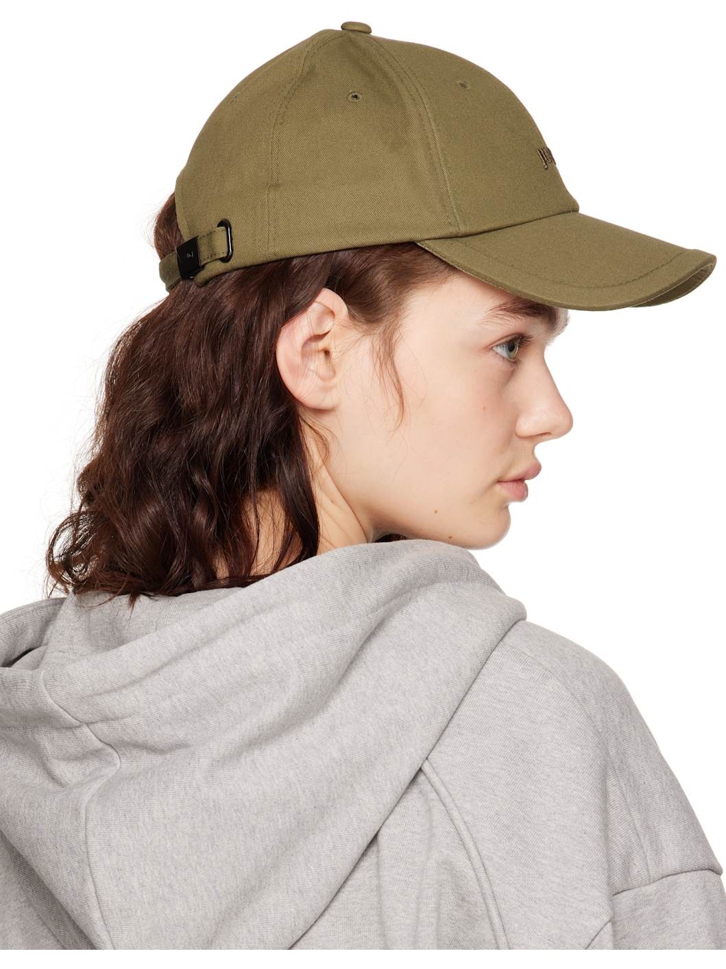 Khaki Cotton Ball Cap - 3