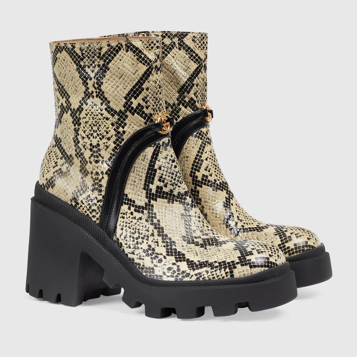 Women's python print ankle boot - 2