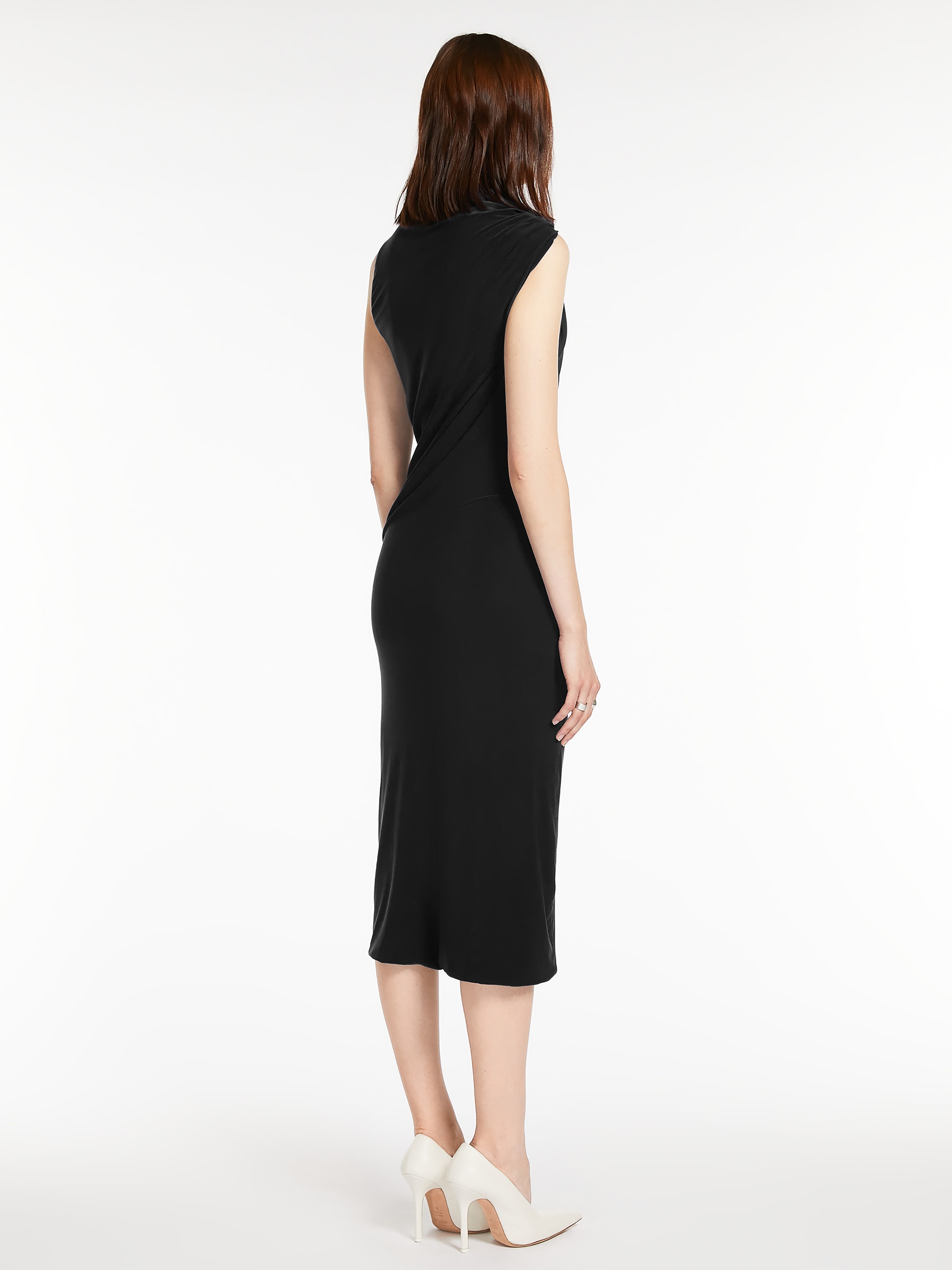 【送料&関税込】SportMax Ruched Sleeveless Dress 20557215_50568232_600.jpg