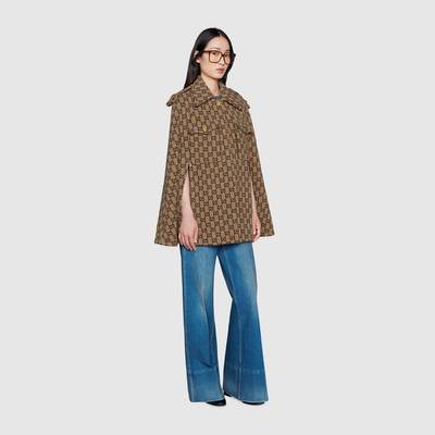 GUCCI GG wool cape outlook
