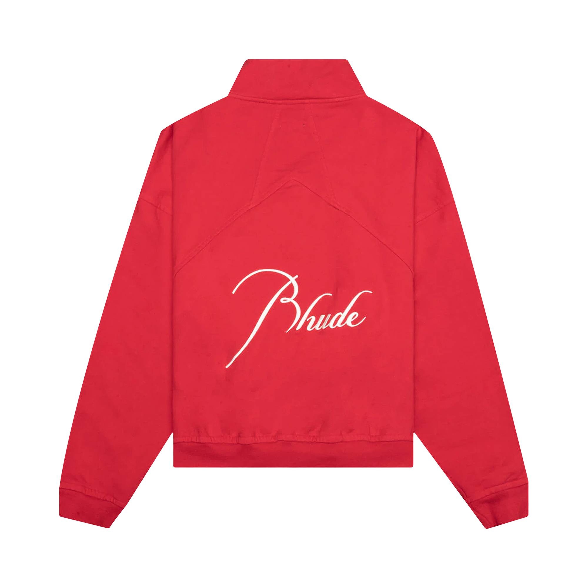 Rhude Quarter Zip 'Cherry Red' - 2