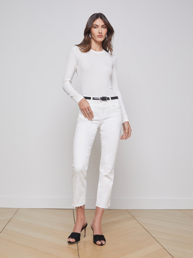 L'AGENCE Sada Slim-Leg Cropped Jean outlook
